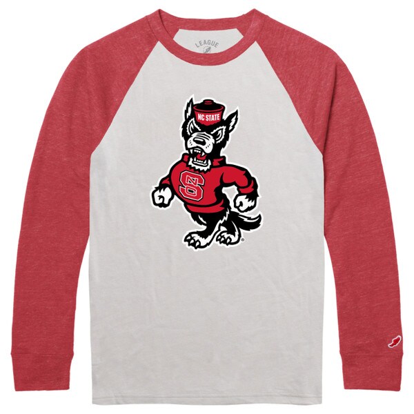 Canvas/Red Long Sleeve Baseball Tee